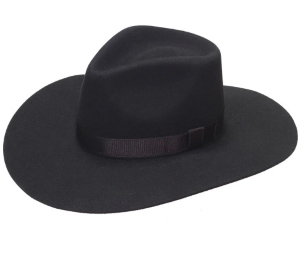 Tear Drop Fedora: Black