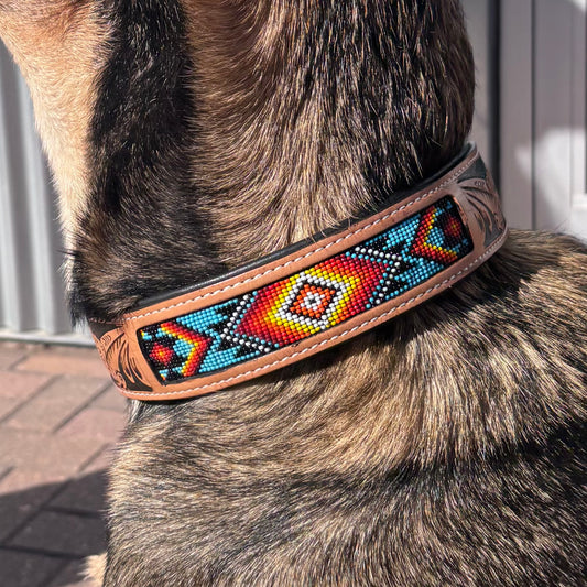 Native Dog Collar - Warm Colors