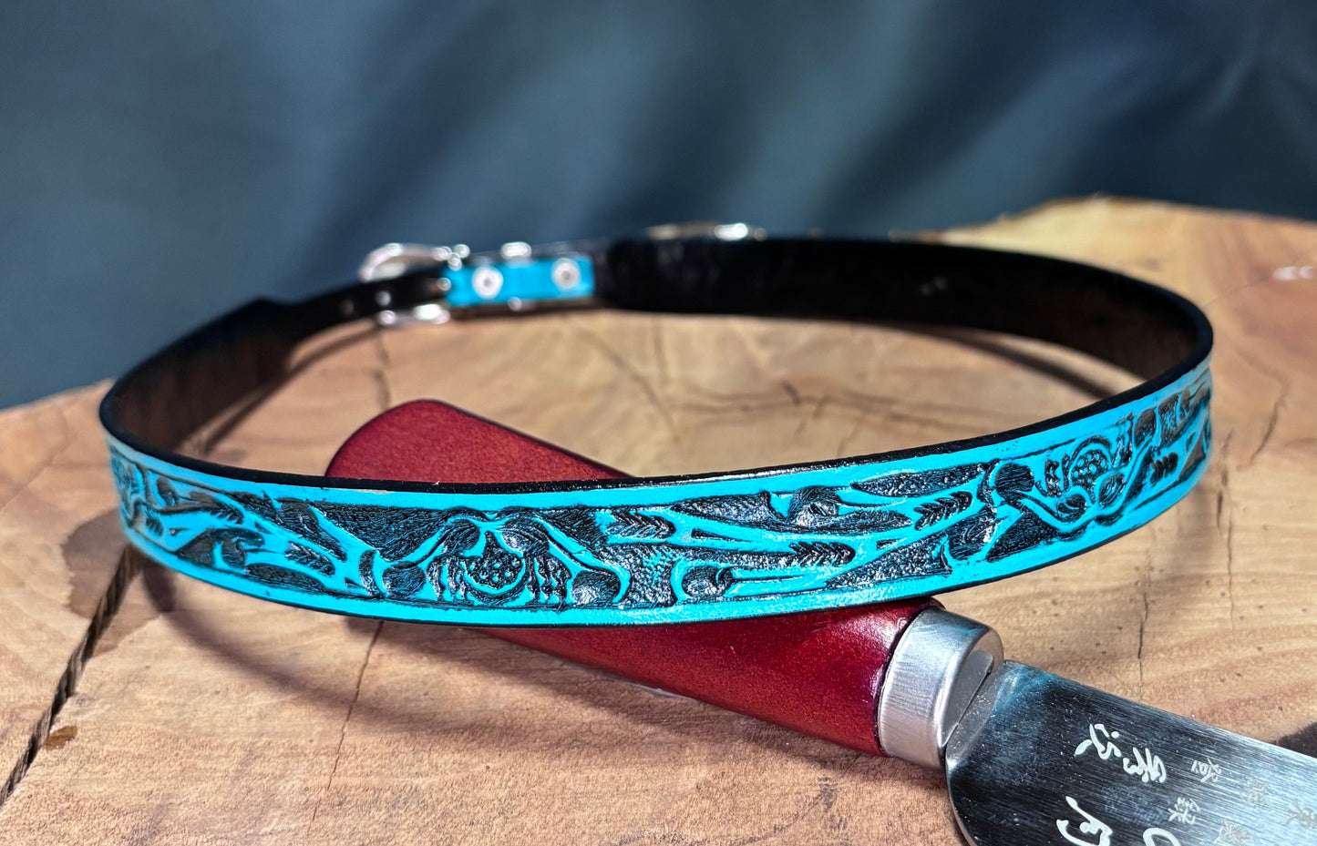 Austin Accent Leather Band: 1/2” Rose