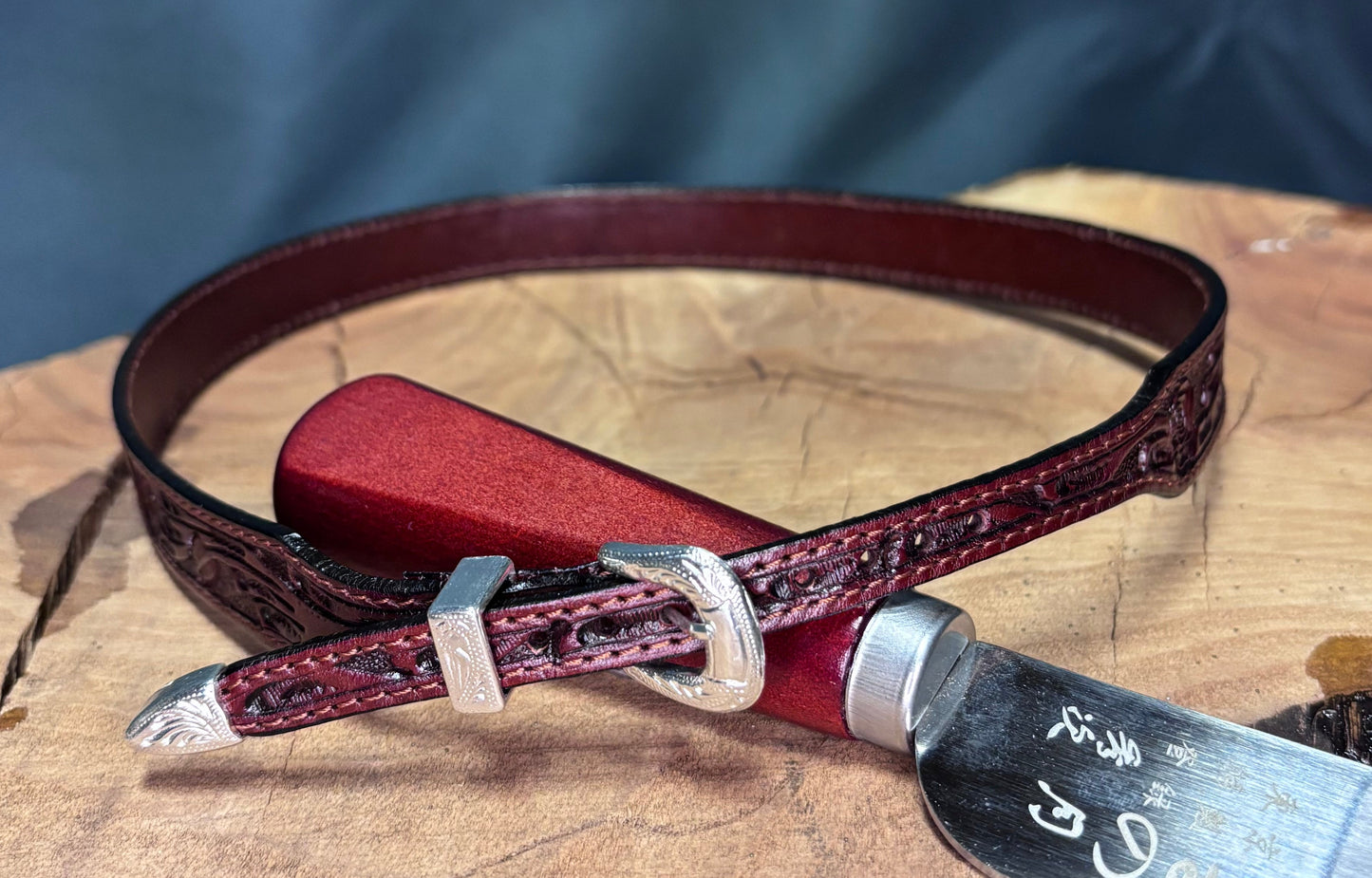 Austin Accent Leather Band: 1/2” Rose