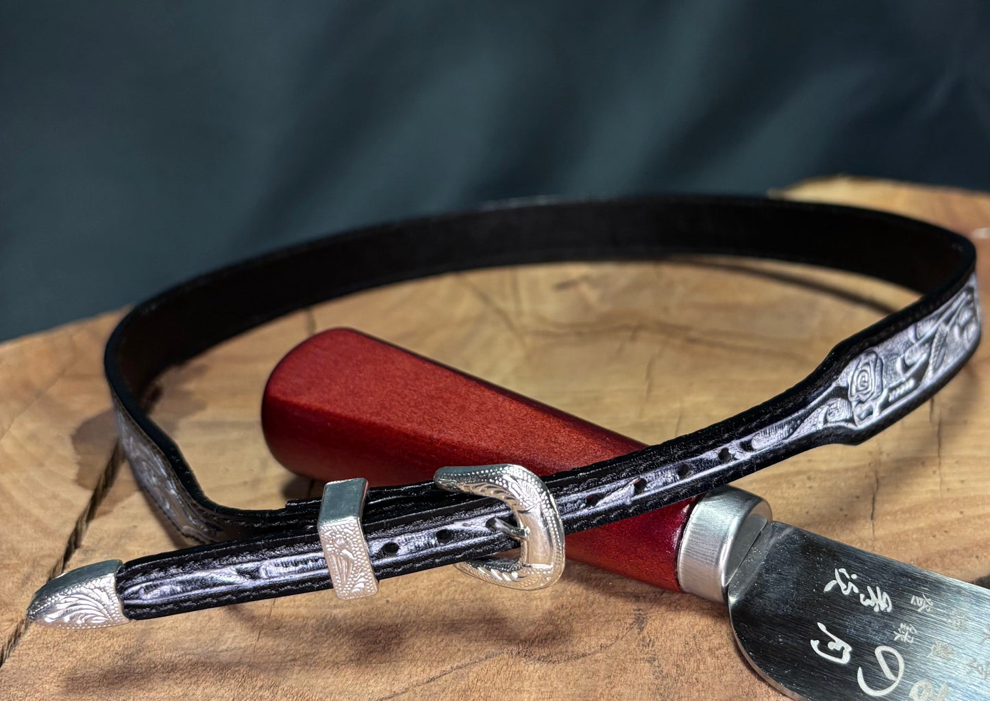 Austin Accent Leather Band: 1/2” Rose