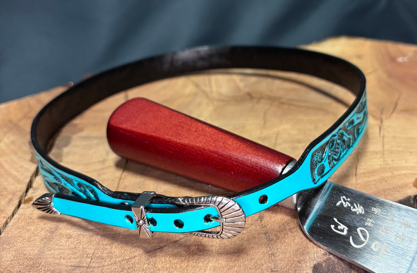 Austin Accent Leather Band: 1/2” Rose