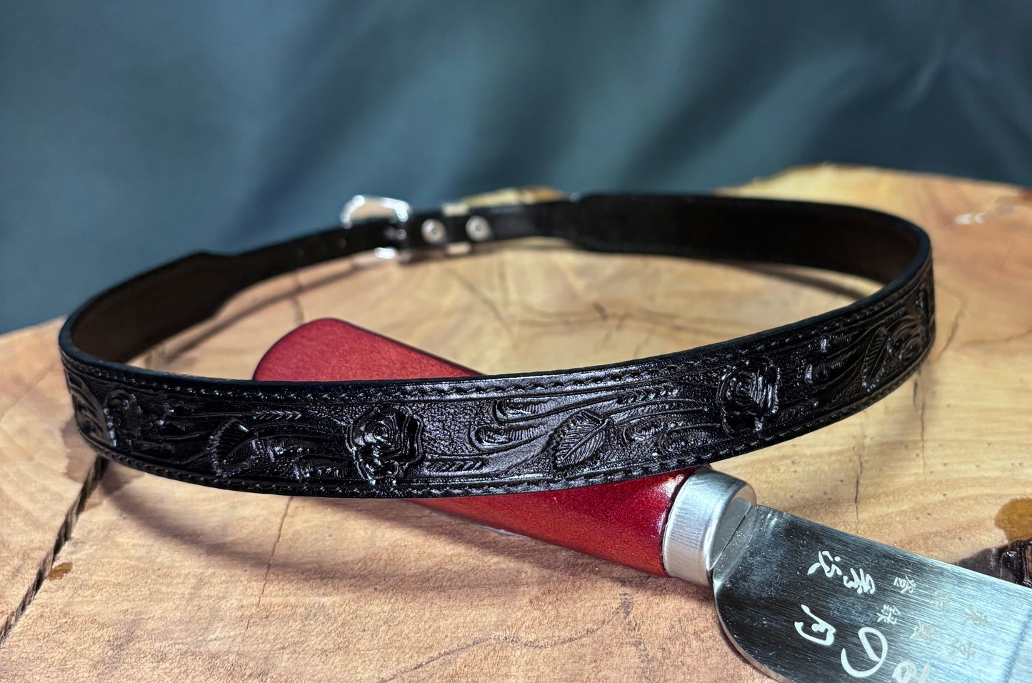 Austin Accent Leather Band: 1/2” Rose