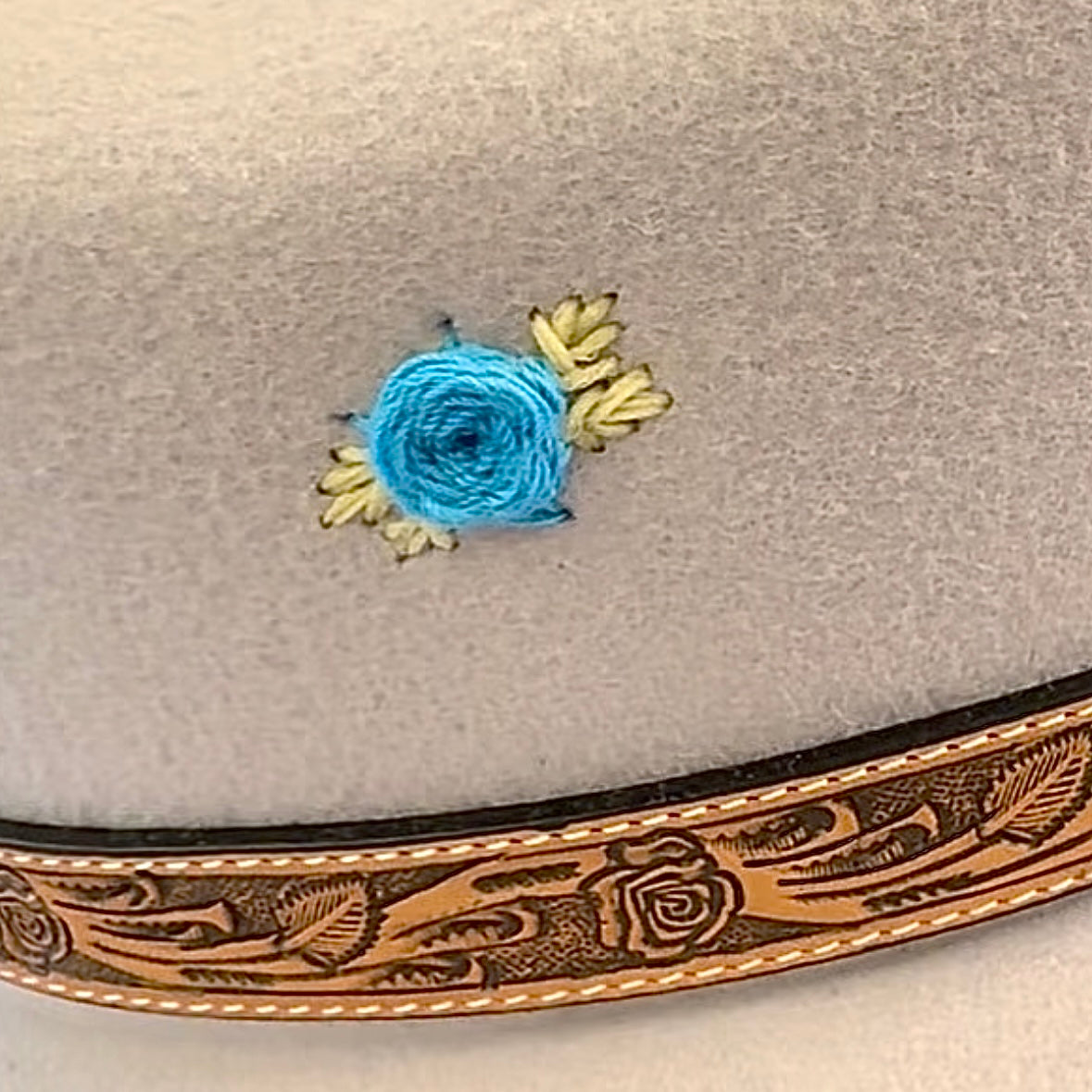 Embroidered Rose