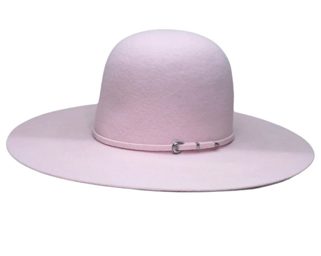 Rodeo King 3X Open Crown: Powder Pink